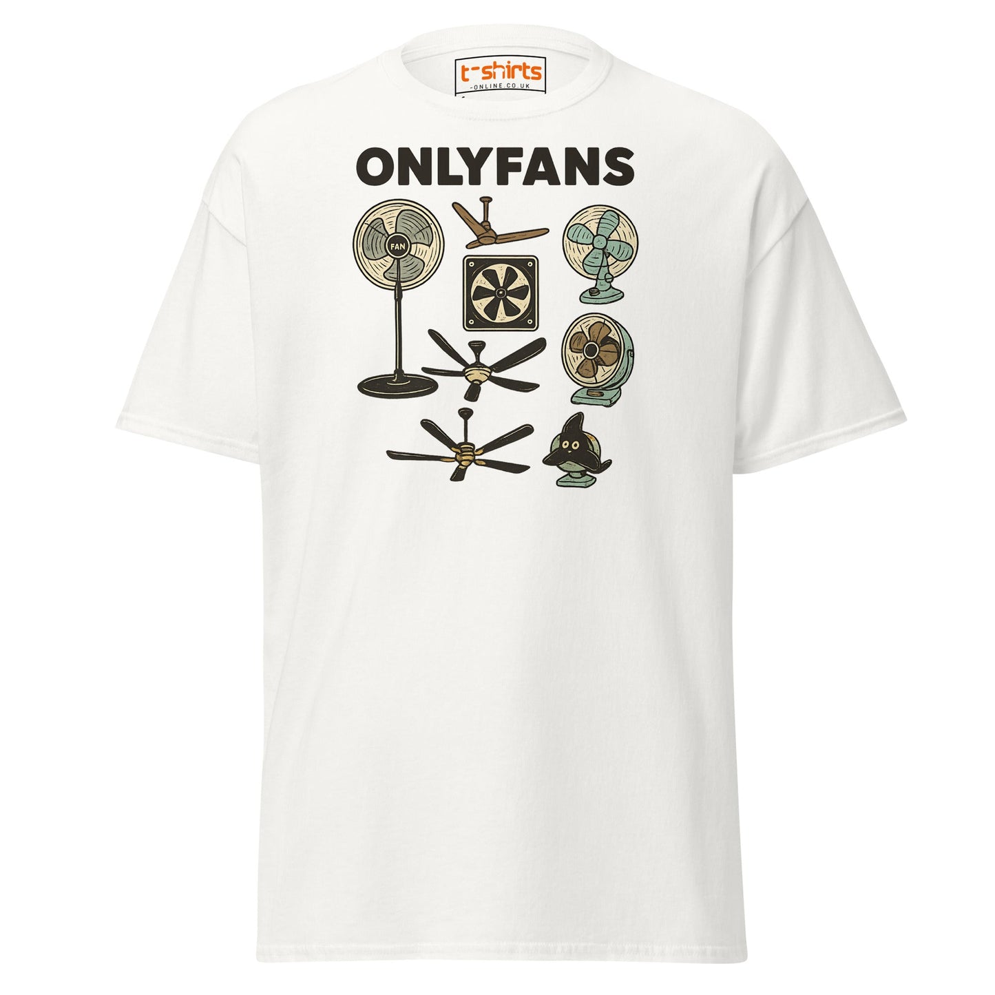 OnlyFans Parody T-Shirt – Funny Fan Joke Shirt - White - T-Shirts Online