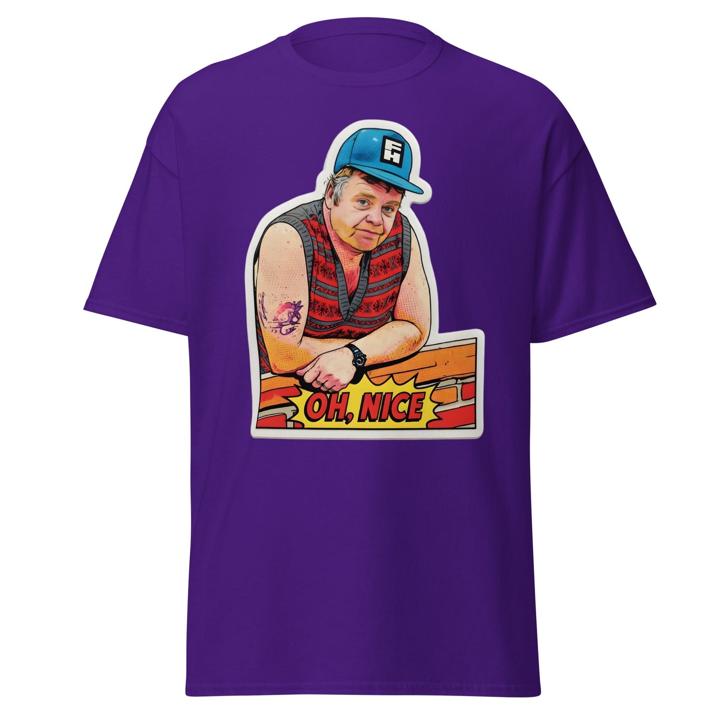 Onslow "Oh, Nice" Funny T-Shirt – Keeping Up Appearances Tee - Purple - T-Shirts Online