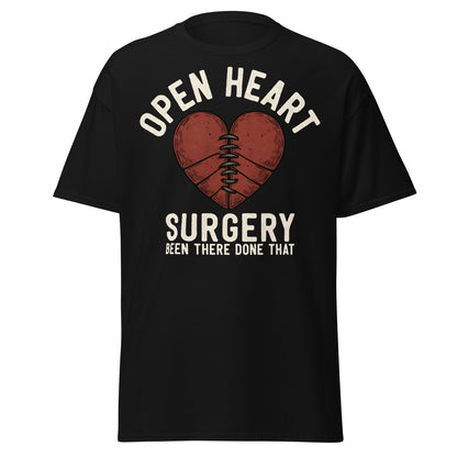 Open Heart Surgery Survivor T-Shirt - Recovery Gift Tee - Black - T-Shirts Online