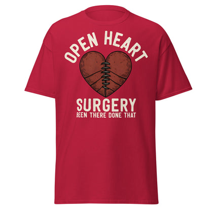 Open Heart Surgery Survivor T-Shirt - Recovery Gift Tee - Cardinal - T-Shirts Online