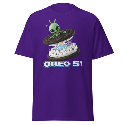 Oreo 51 Alien Cookie T-Shirt - Area 51 & UFO Fan Tee - Purple - T-Shirts Online