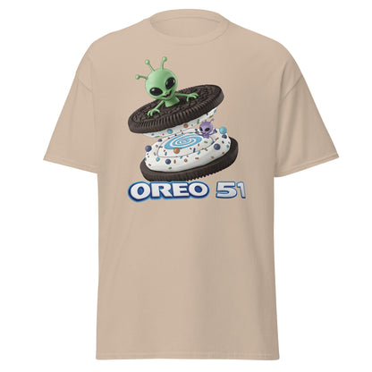 Oreo 51 Alien Cookie T-Shirt - Area 51 & UFO Fan Tee - Sand - T-Shirts Online