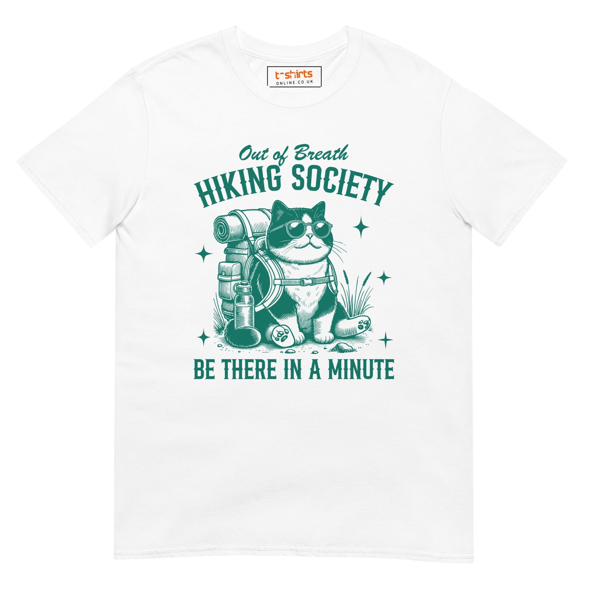 Out of Breath T-Shirt | Hiking Camping Tee - White - T-Shirts Online