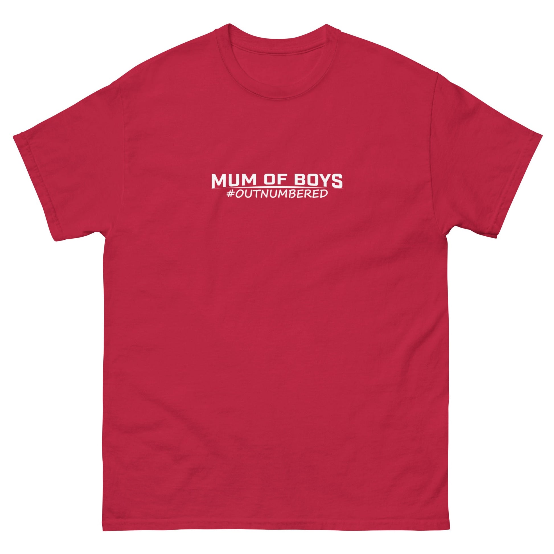 Outnumbered Mum | Mother's Day T-Shirt - Cardinal - T-Shirts Online
