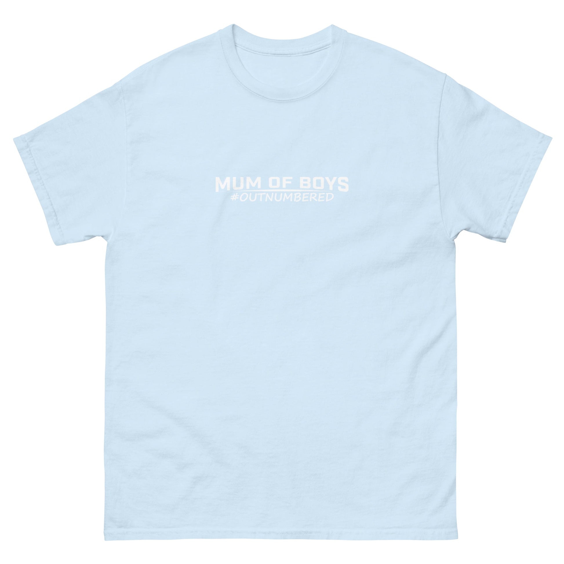 Outnumbered Mum | Mother's Day T-Shirt - Light Blue - T-Shirts Online