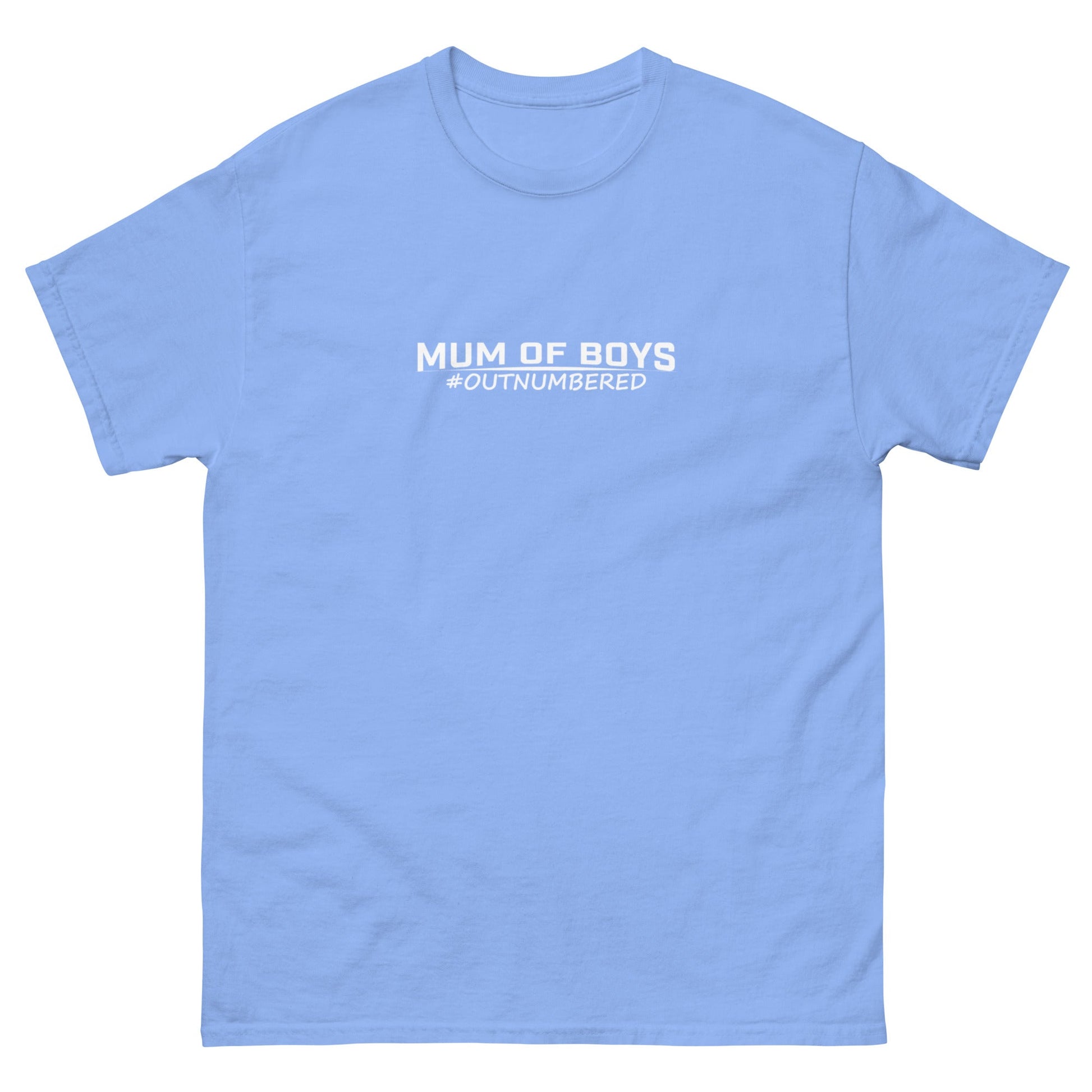 Outnumbered Mum | Mother's Day T-Shirt - Carolina Blue - T-Shirts Online