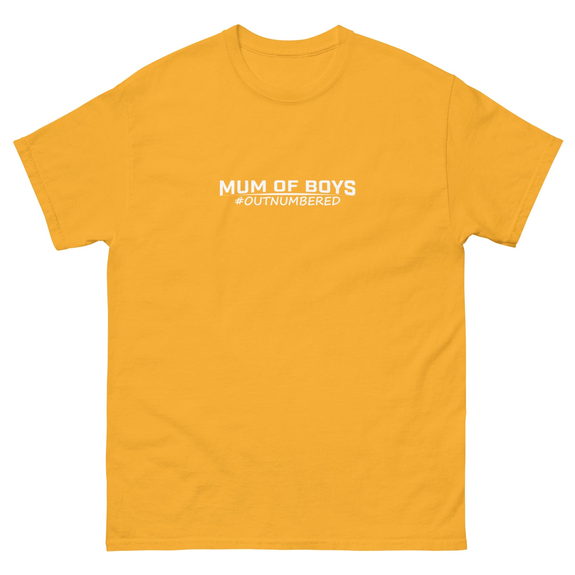 Outnumbered Mum | Mother's Day T-Shirt - Gold - T-Shirts Online