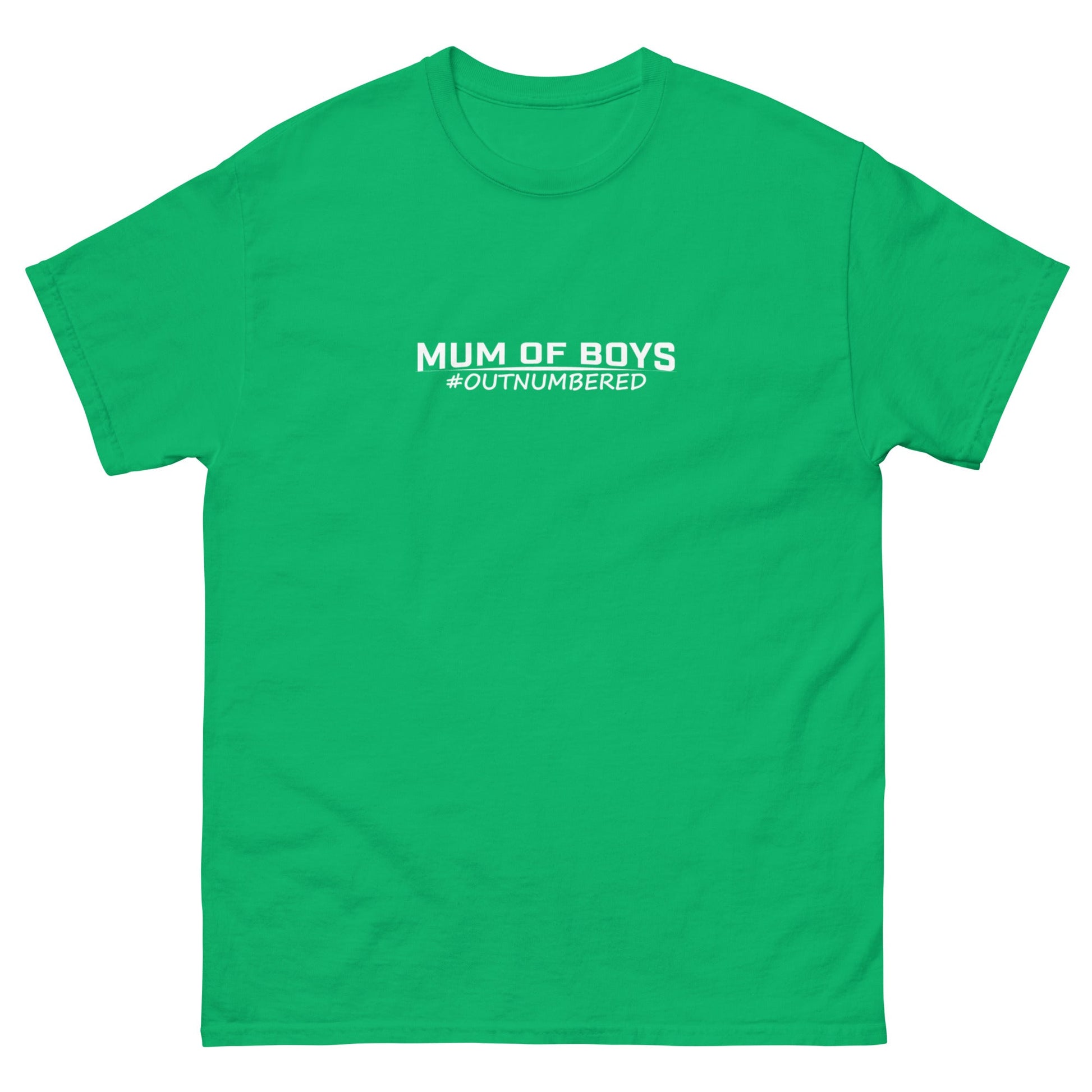 Outnumbered Mum | Mother's Day T-Shirt - Irish Green - T-Shirts Online