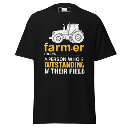 Outstanding Farmer | Farmer T-Shirt - Black - T-Shirts Online