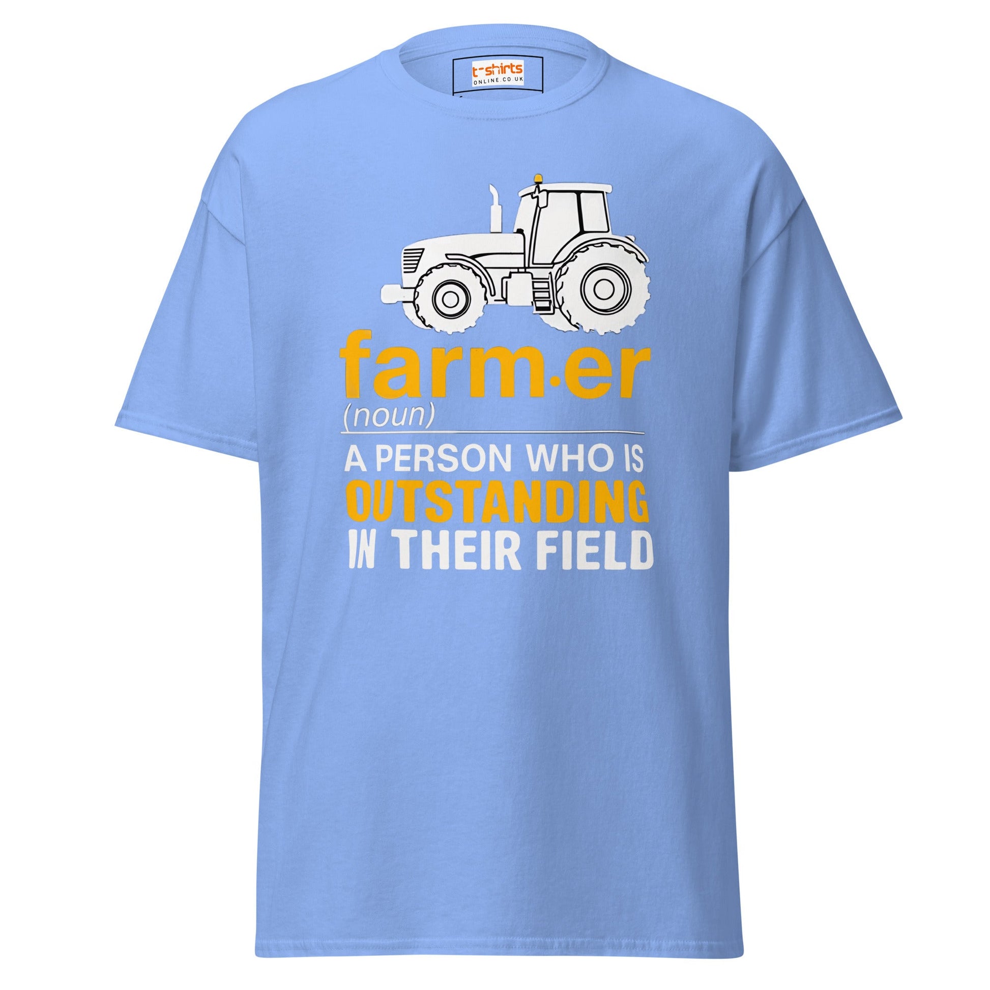 Outstanding Farmer | Farmer T-Shirt - Carolina Blue - T-Shirts Online