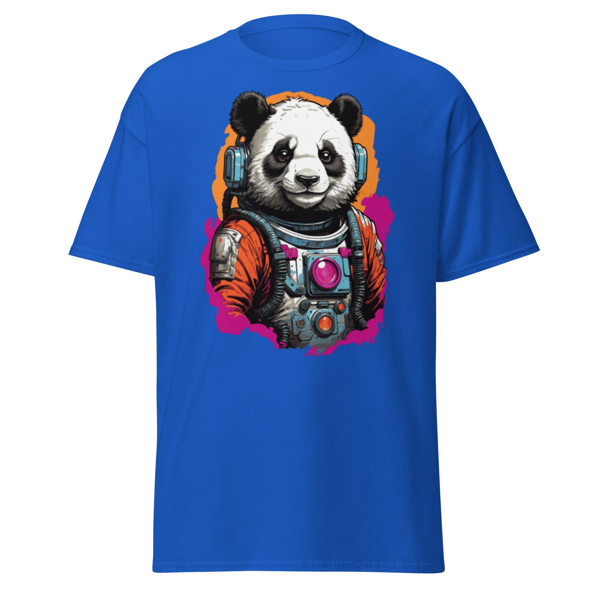 Panda Astronaut | Space T-Shirt - Royal - T-Shirts Online