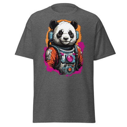 Panda Astronaut | Space T-Shirt - Dark Heather - T-Shirts Online