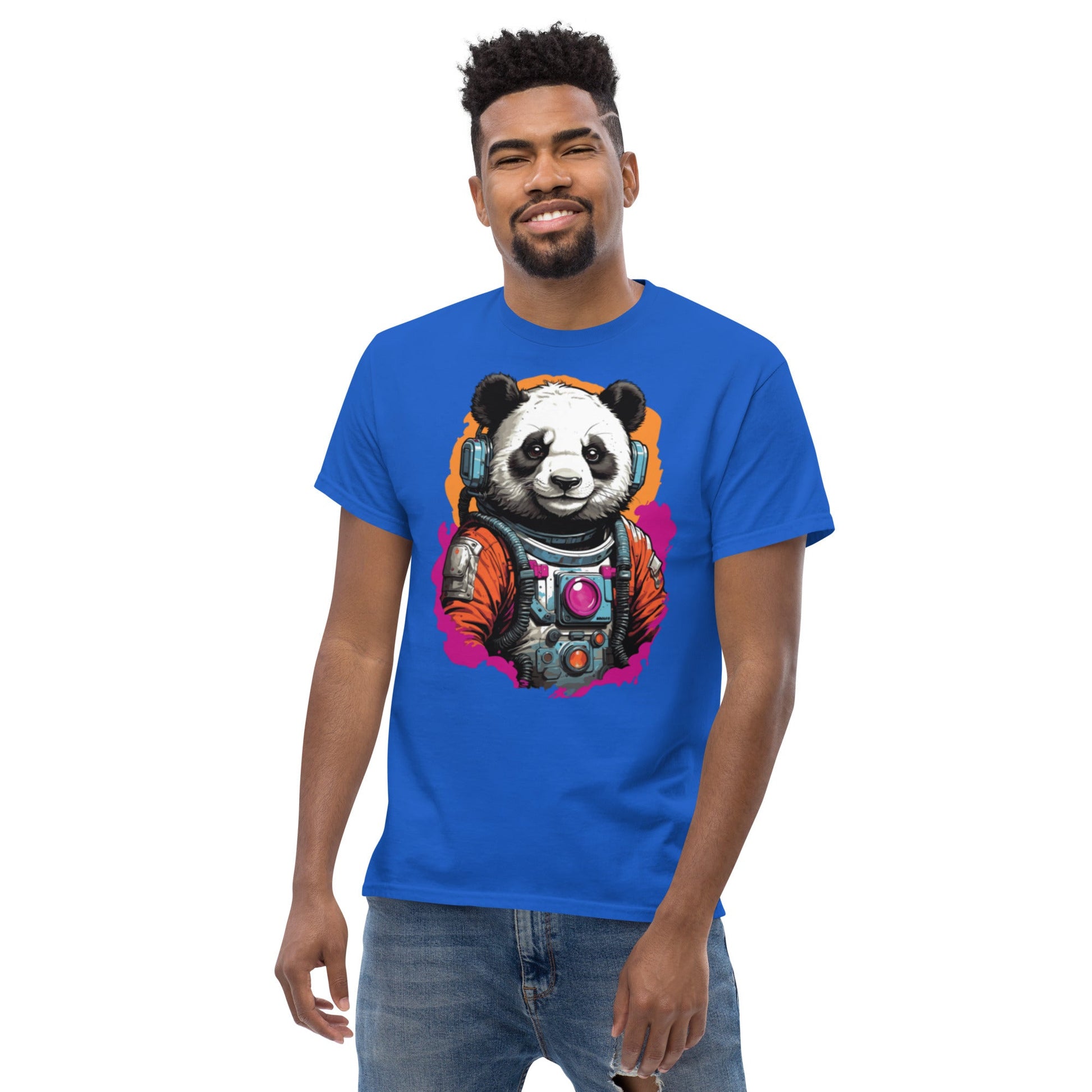 Panda Astronaut | Space T-Shirt - Black - T-Shirts Online