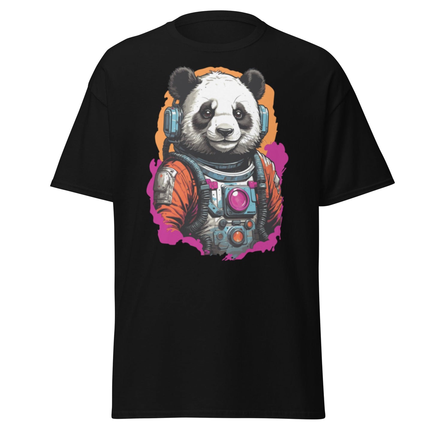 Panda Astronaut | Space T-Shirt - Black - T-Shirts Online