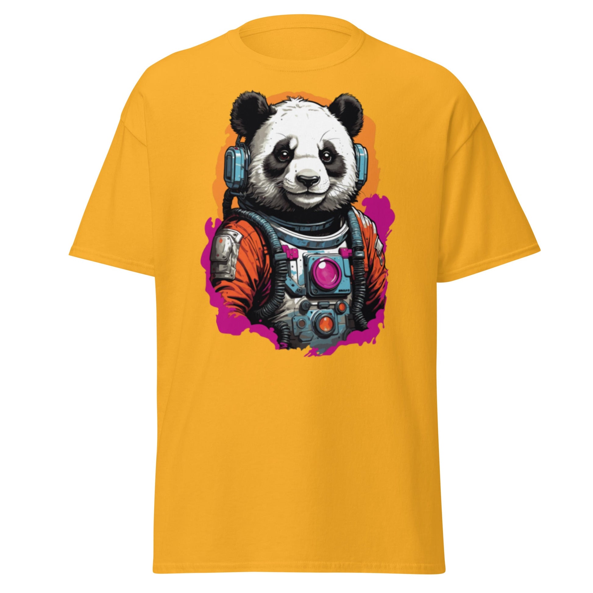 Panda Astronaut | Space T-Shirt - Gold - T-Shirts Online