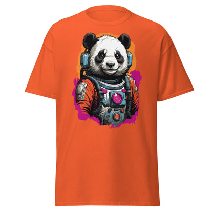 Panda Astronaut | Space T-Shirt - Orange - T-Shirts Online