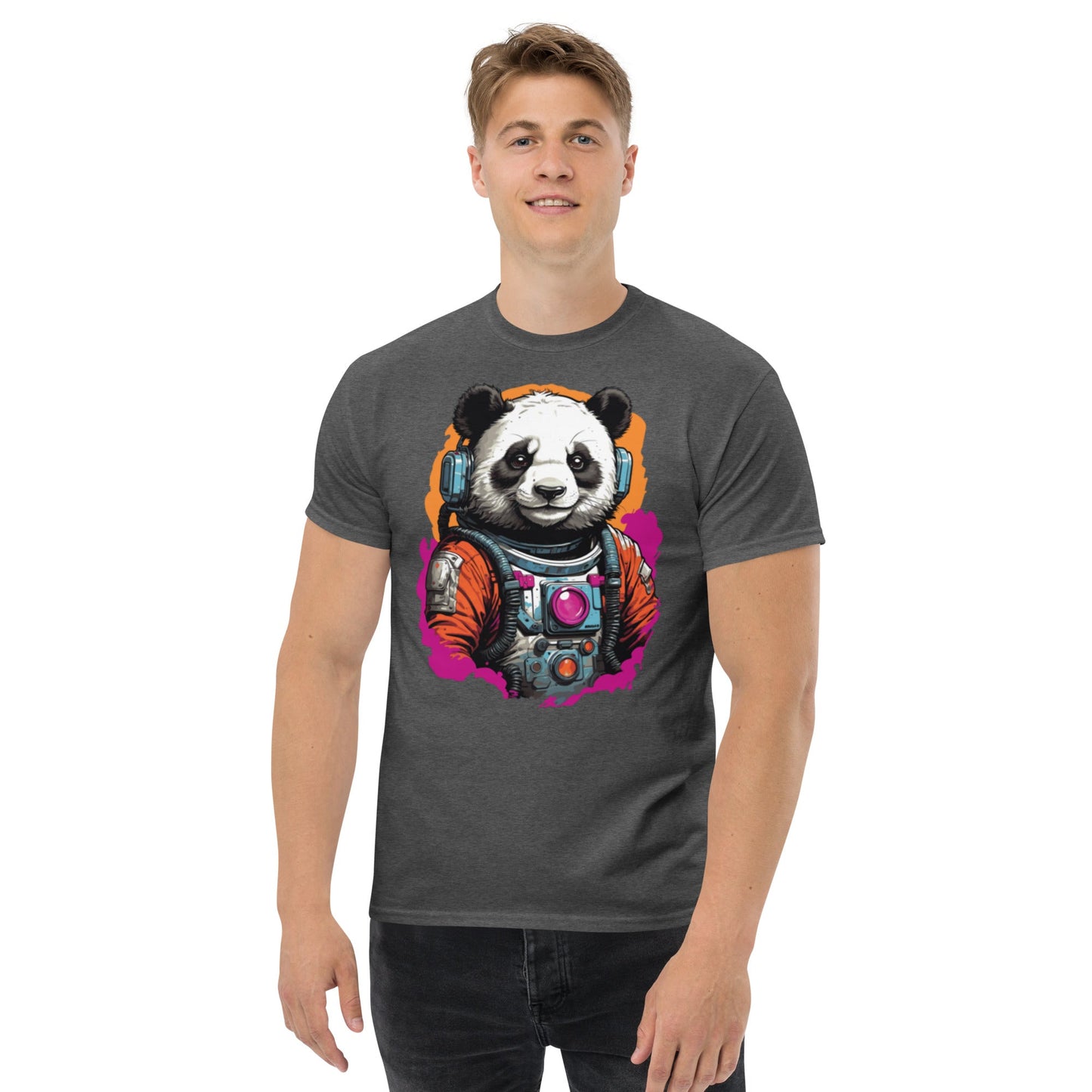 Panda Astronaut | Space T-Shirt - Black - T-Shirts Online