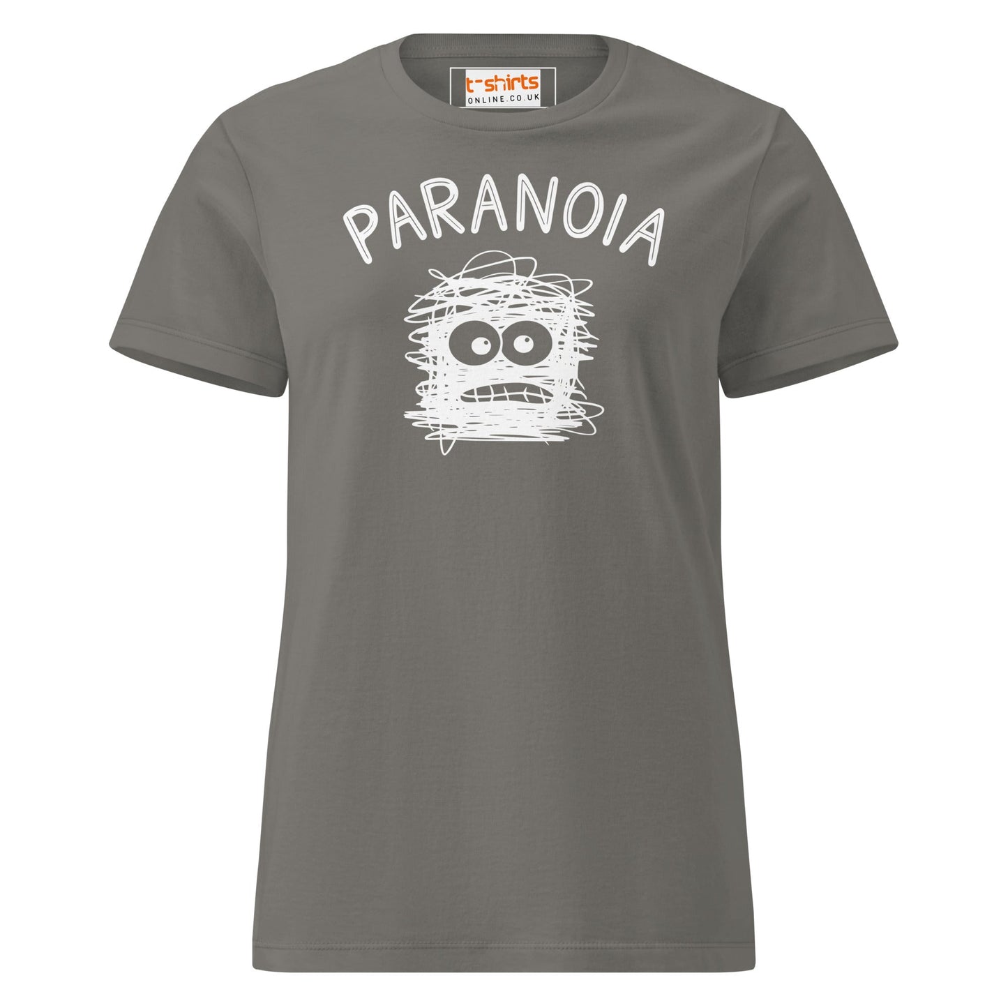 Paranoia T-Shirt | Semi Fitted Women's Soft T-Shirt - Charcoal - T-Shirts Online