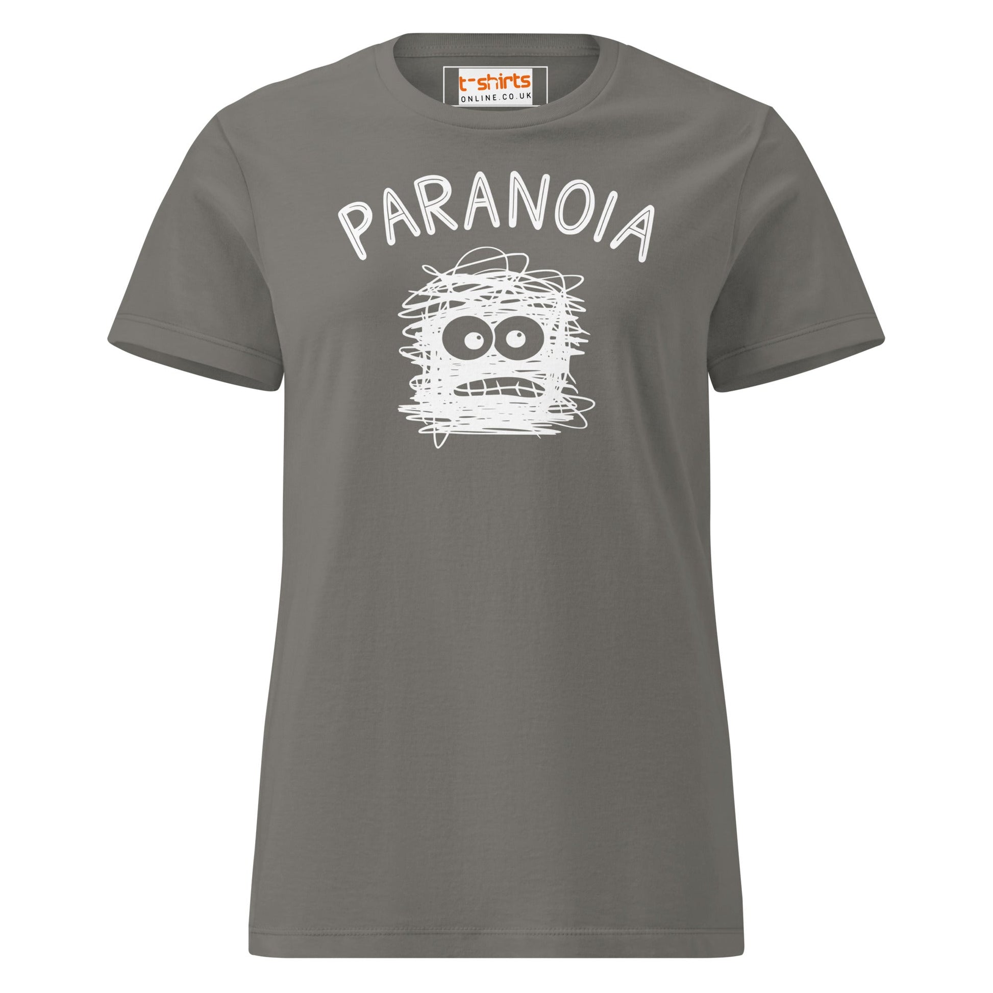 Paranoia T-Shirt | Semi Fitted Women's Soft T-Shirt - Charcoal - T-Shirts Online