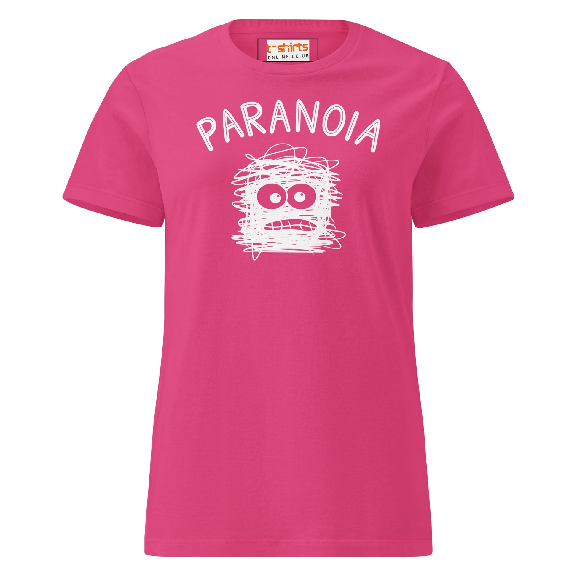 Paranoia T-Shirt | Semi Fitted Women's Soft T-Shirt - Heliconia - T-Shirts Online