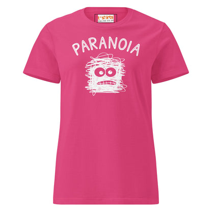 Paranoia T-Shirt | Semi Fitted Women's Soft T-Shirt - Heliconia - T-Shirts Online