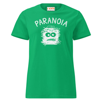 Paranoia T-Shirt | Semi Fitted Women's Soft T-Shirt - Irish Green - T-Shirts Online