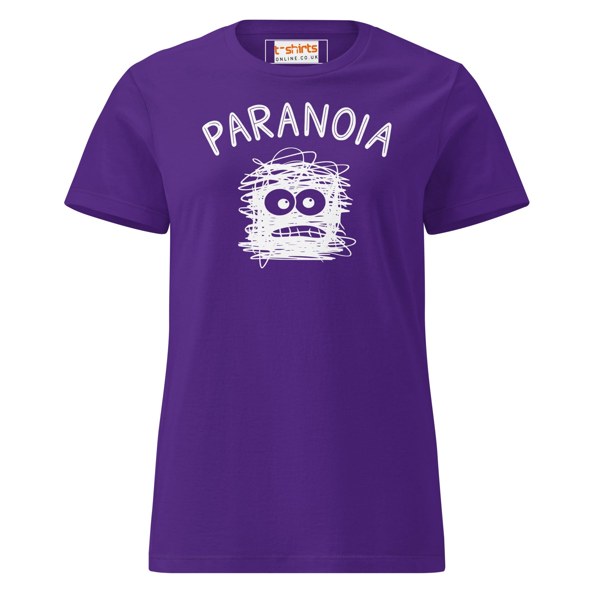 Paranoia T-Shirt | Semi Fitted Women's Soft T-Shirt - Purple - T-Shirts Online