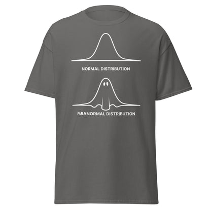 Paranormal Distribution Funny Ghost T-Shirt - Charcoal - T-Shirts Online