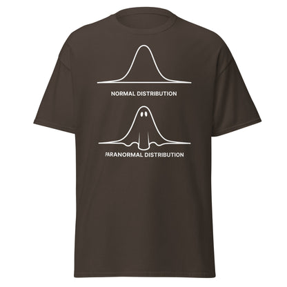 Paranormal Distribution Funny Ghost T-Shirt - Dark Chocolate - T-Shirts Online