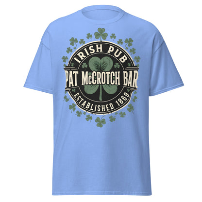 Pat McCrotch Irish Pub T-Shirt - Funny St. Patrick's Day Tee - Carolina Blue - T-Shirts Online
