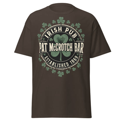 Pat McCrotch Irish Pub T-Shirt - Funny St. Patrick's Day Tee - Dark Chocolate - T-Shirts Online