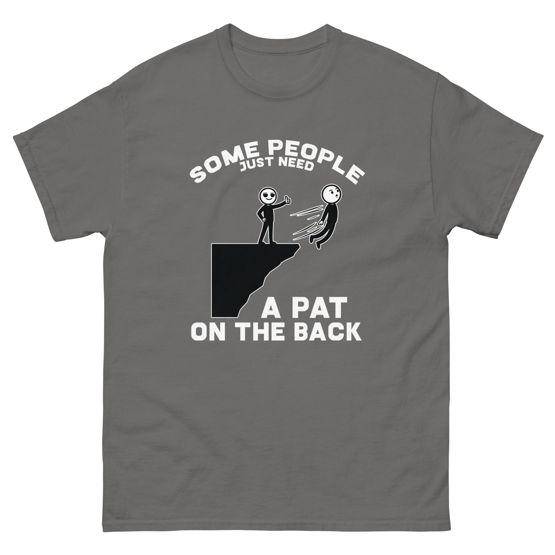 Pat on the Back | Unisex classic tee - Charcoal - T-Shirts Online