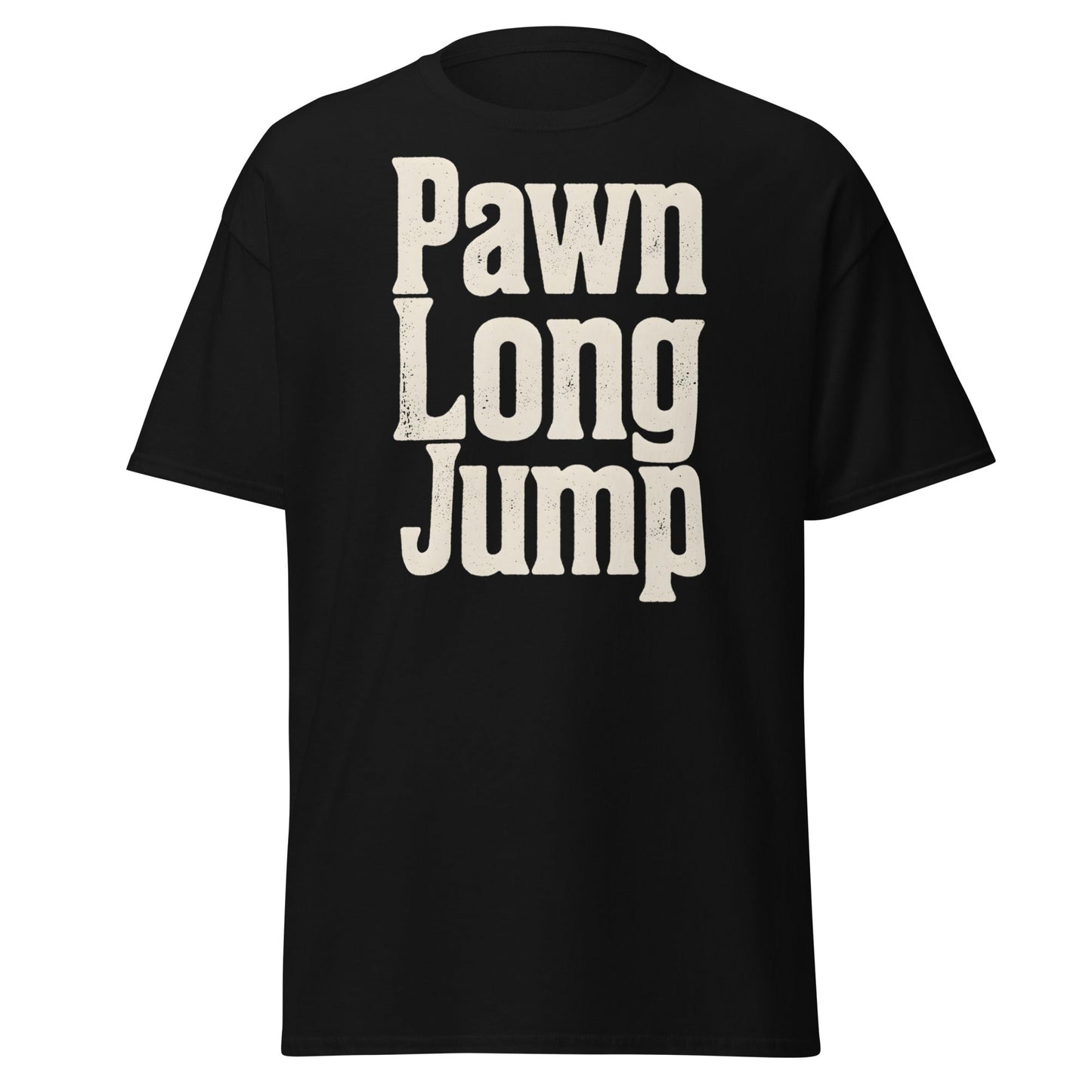 Pawn Long Jump T-Shirt - Vintage Graphic Streetwear Tee - Black - T-Shirts Online