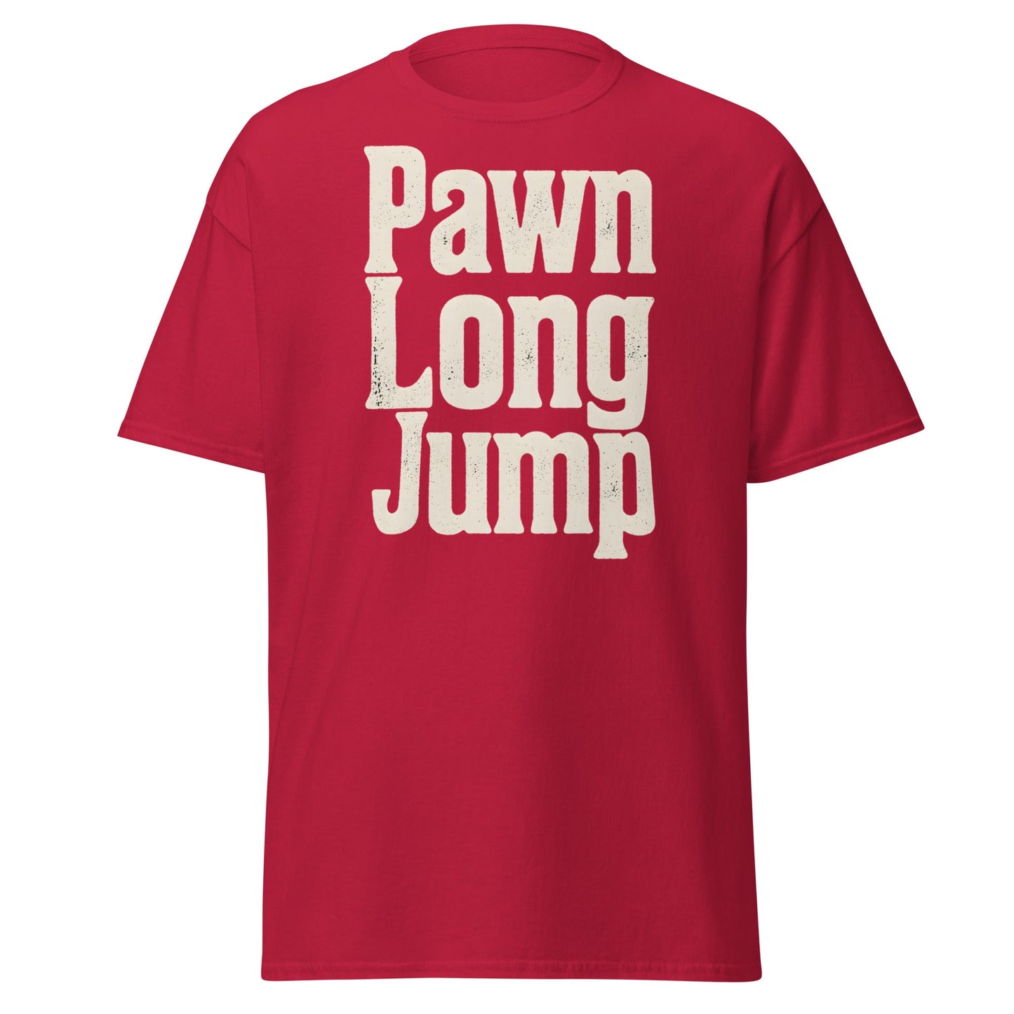 Pawn Long Jump T-Shirt - Vintage Graphic Streetwear Tee - Cardinal - T-Shirts Online