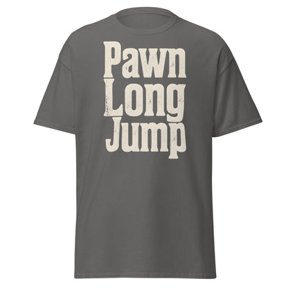 Pawn Long Jump T-Shirt - Vintage Graphic Streetwear Tee - Charcoal - T-Shirts Online