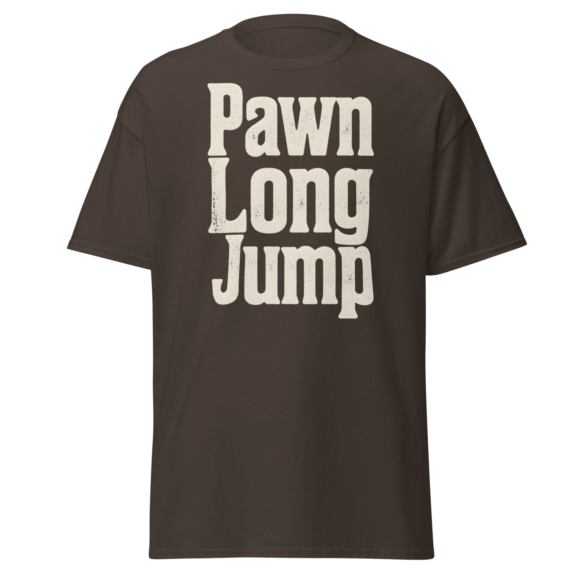 Pawn Long Jump T-Shirt - Vintage Graphic Streetwear Tee - Dark Chocolate - T-Shirts Online