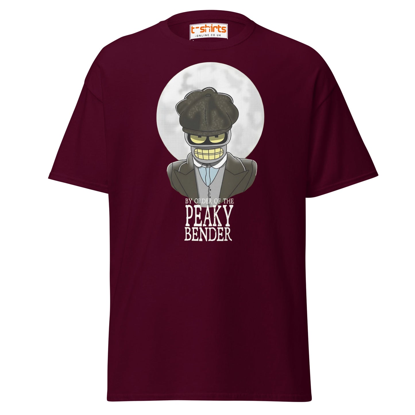 Peaky Bender Funny Parody T-Shirt - Maroon - T-Shirts Online