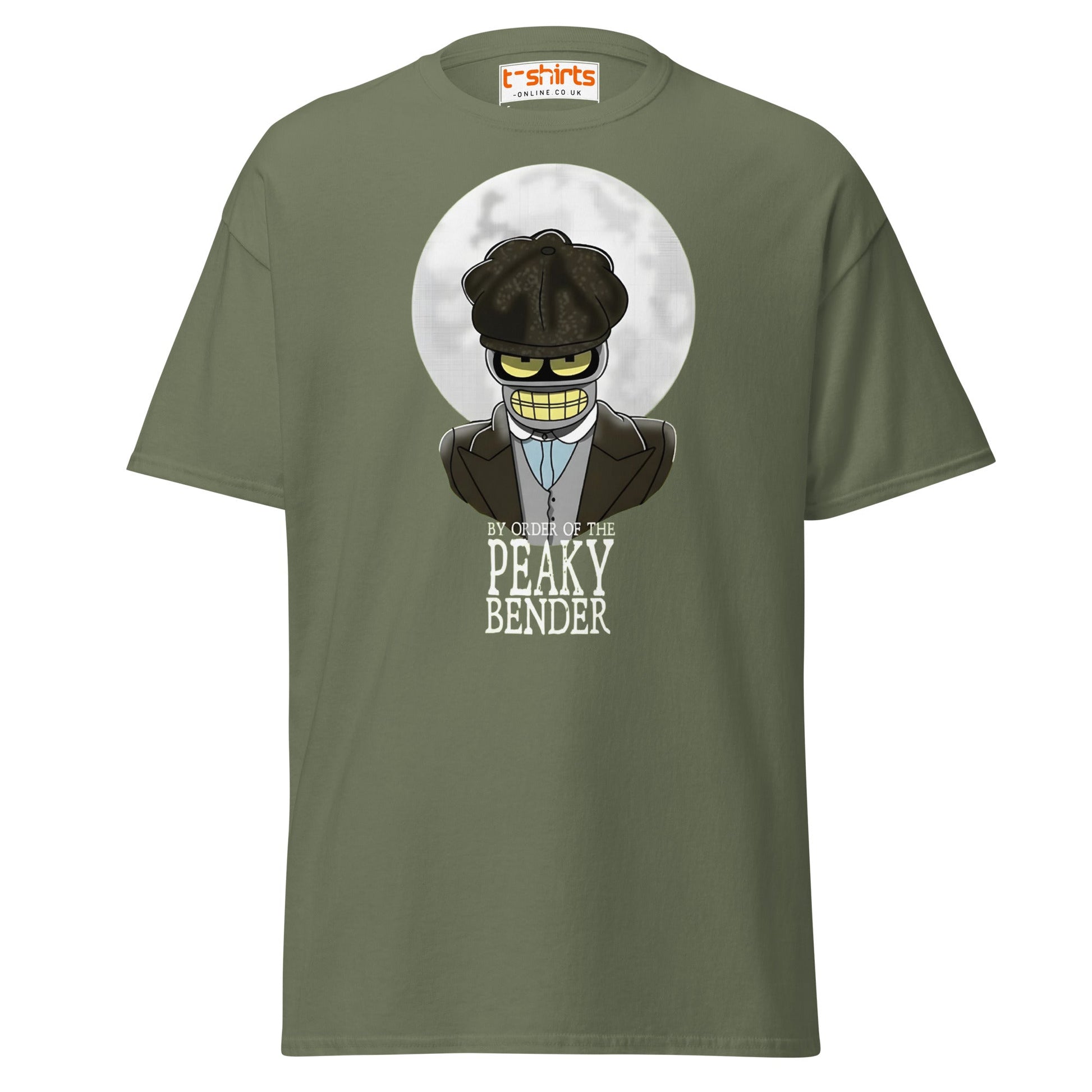Peaky Bender Funny Parody T-Shirt - Military Green - T-Shirts Online