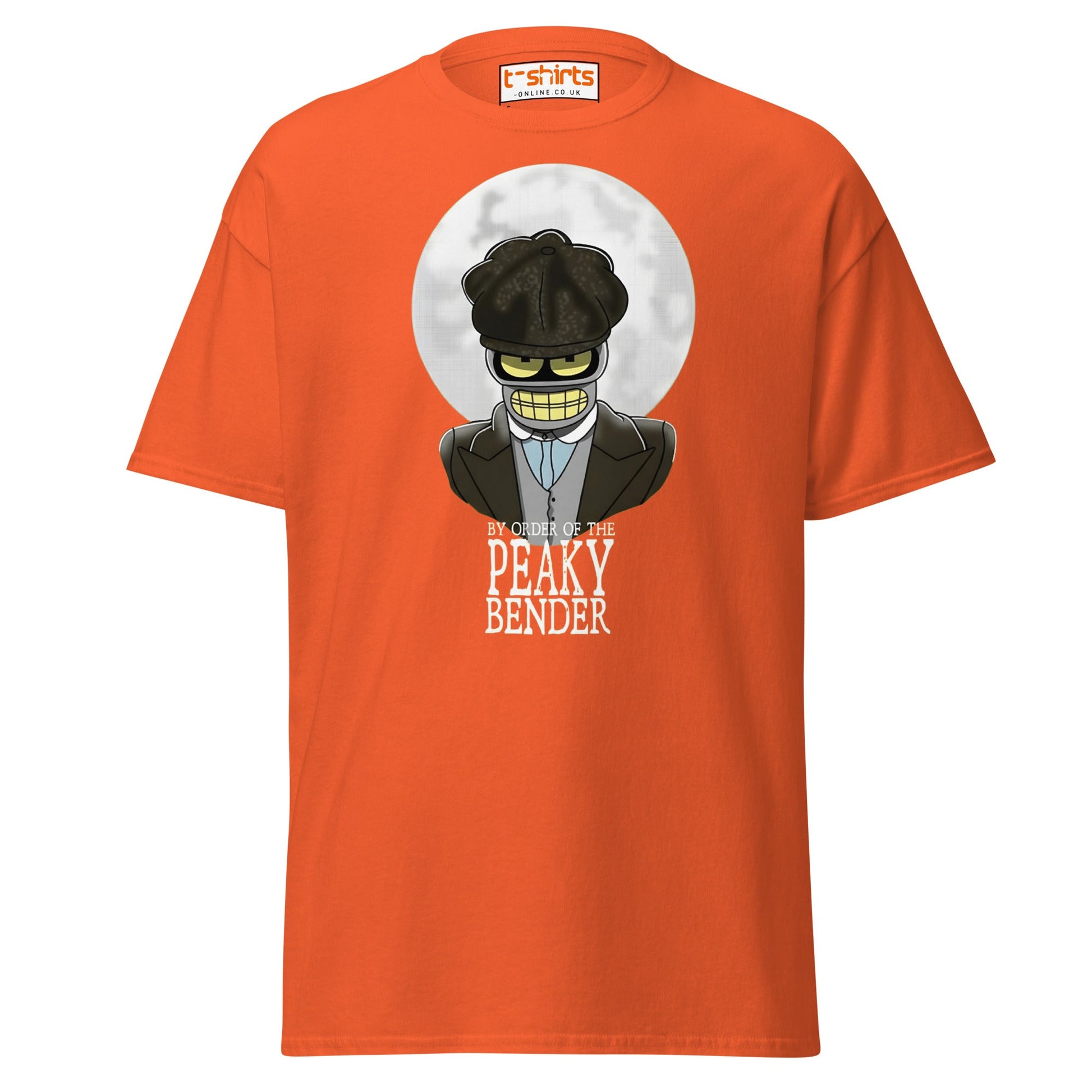 Peaky Bender Funny Parody T-Shirt - Orange - T-Shirts Online