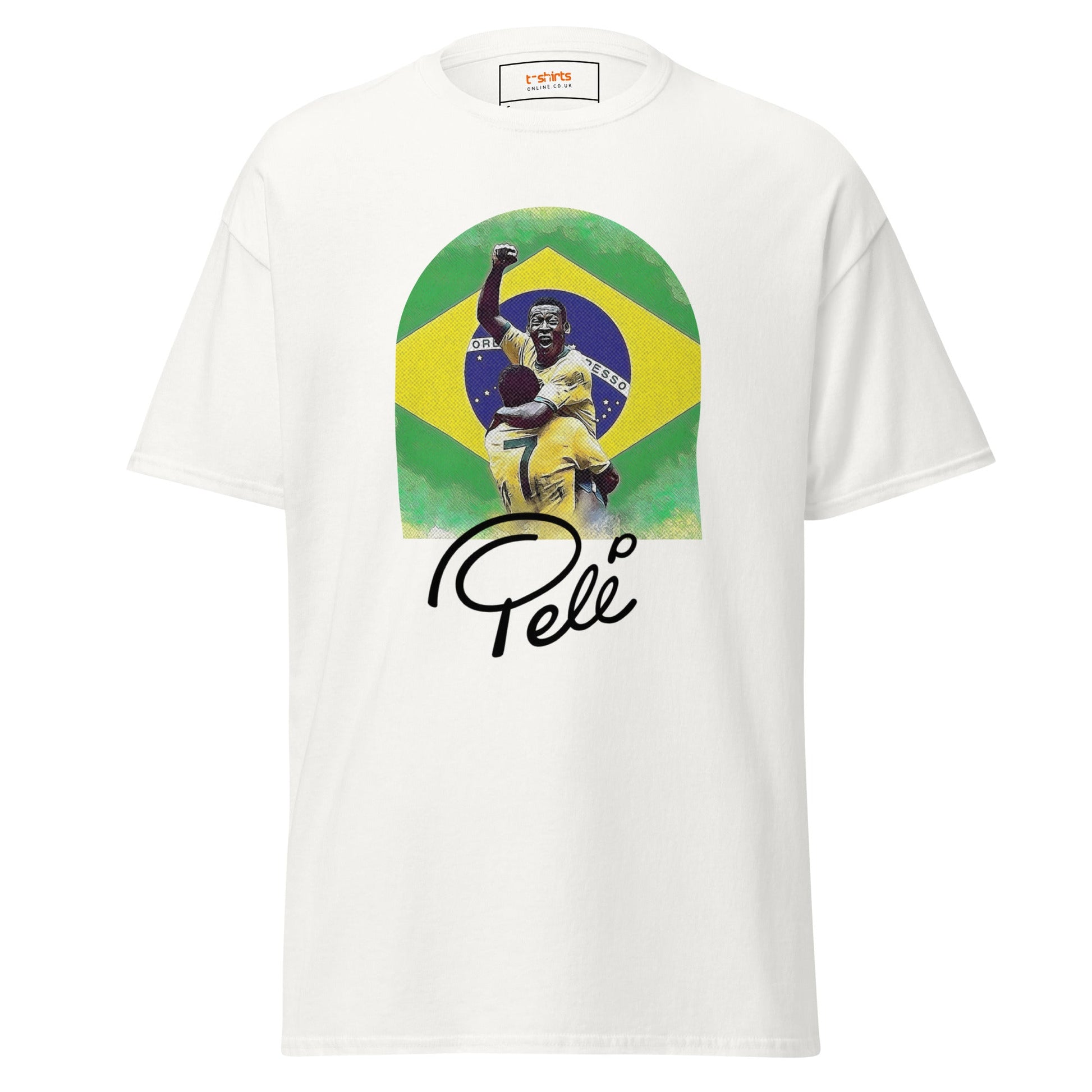Pele | Football Icon T-Shirt - White - T-Shirts Online