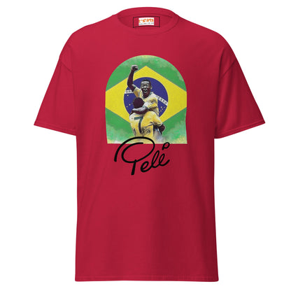 Pele | Football Icon T-Shirt - Cardinal - T-Shirts Online
