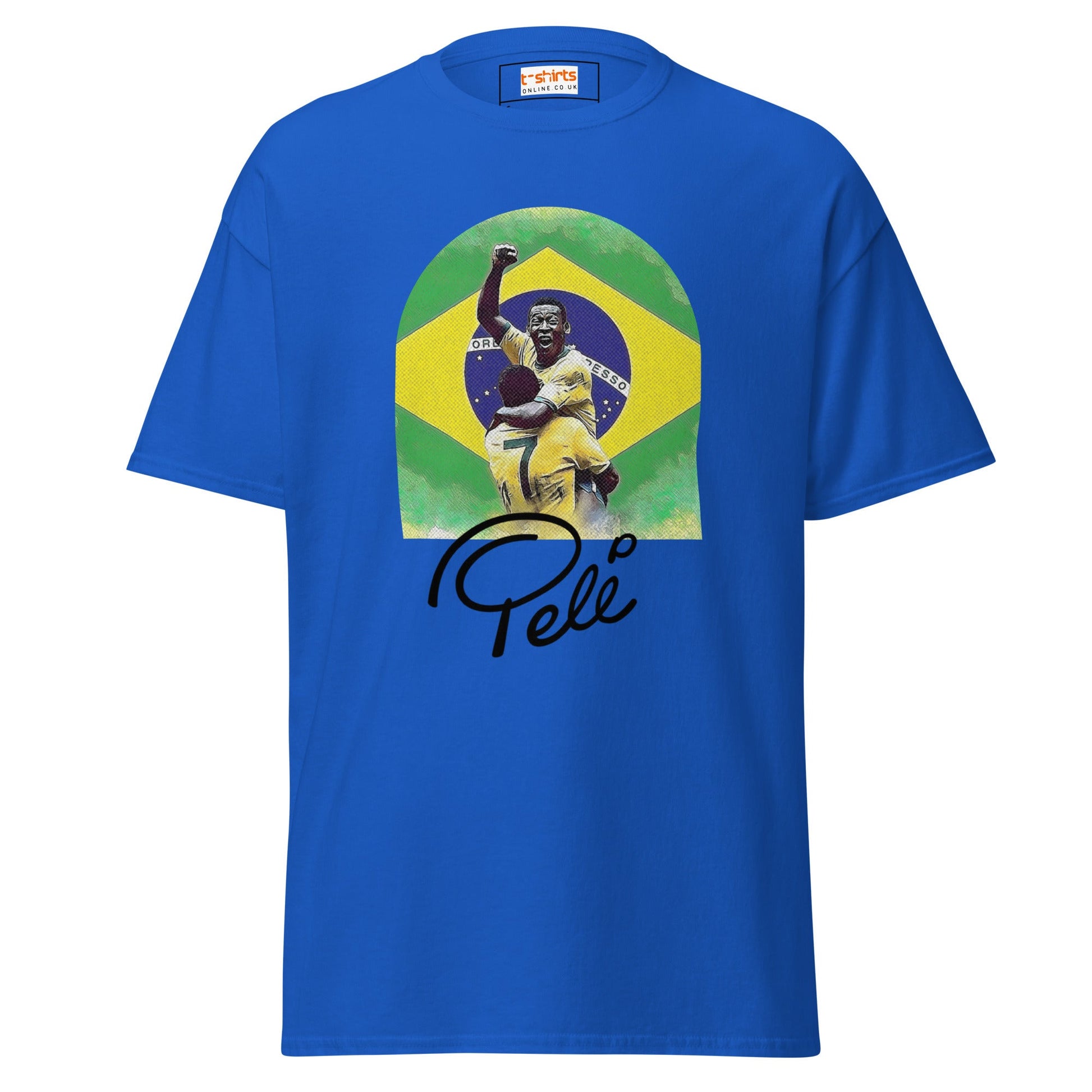 Pele | Football Icon T-Shirt - Royal - T-Shirts Online