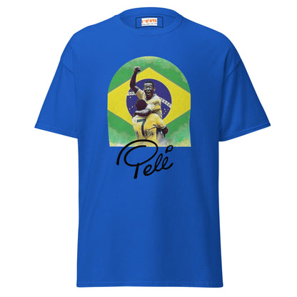 Pele | Football Icon T-Shirt - Royal - T-Shirts Online
