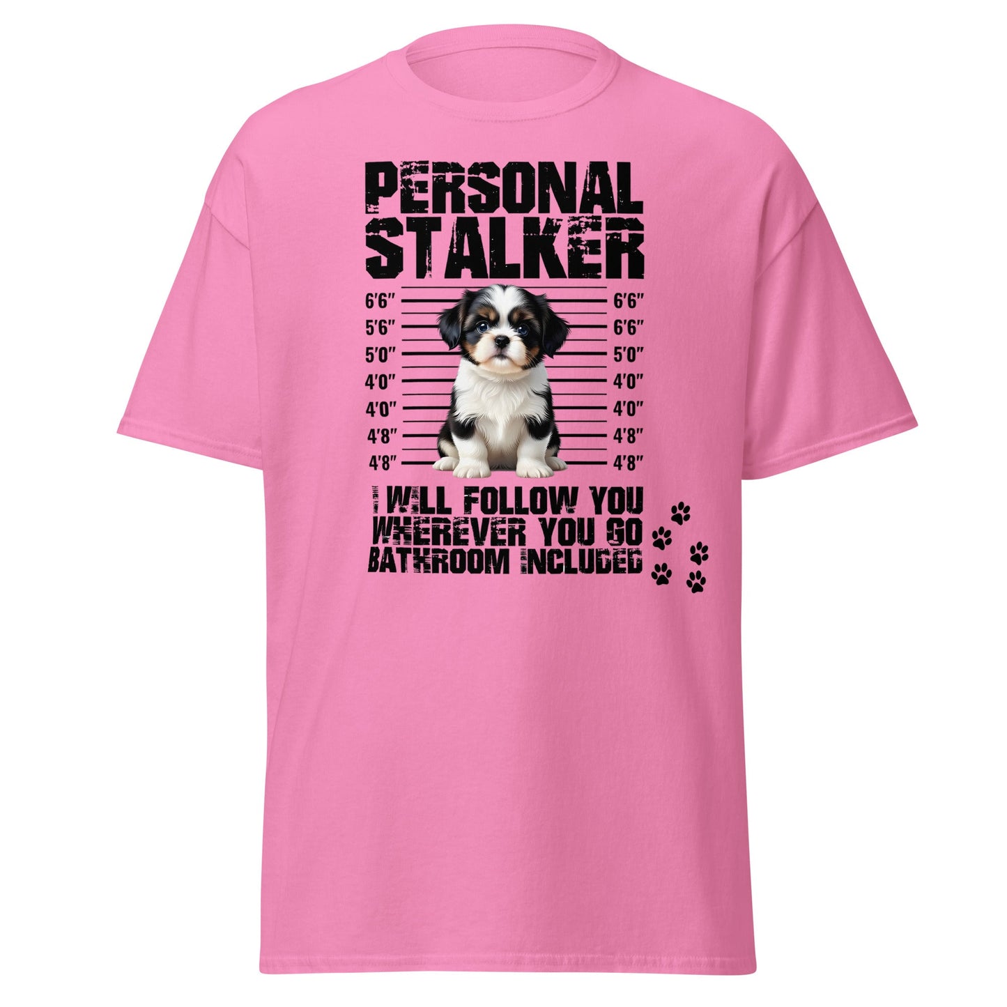 Personal Stalker Shih Tzu T-Shirt - Funny Dog Lover Tee - Azalea - T-Shirts Online