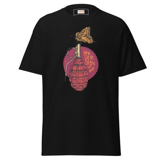 Perversion of War | Satire T-Shirt - Black - T-Shirts Online