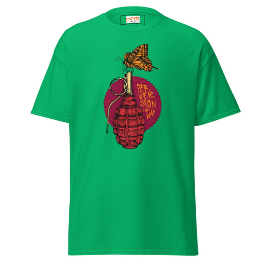 Perversion of War | Satire T-Shirt - Irish Green - T-Shirts Online