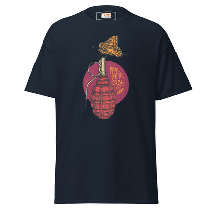 Perversion of War | Satire T-Shirt - Navy - T-Shirts Online