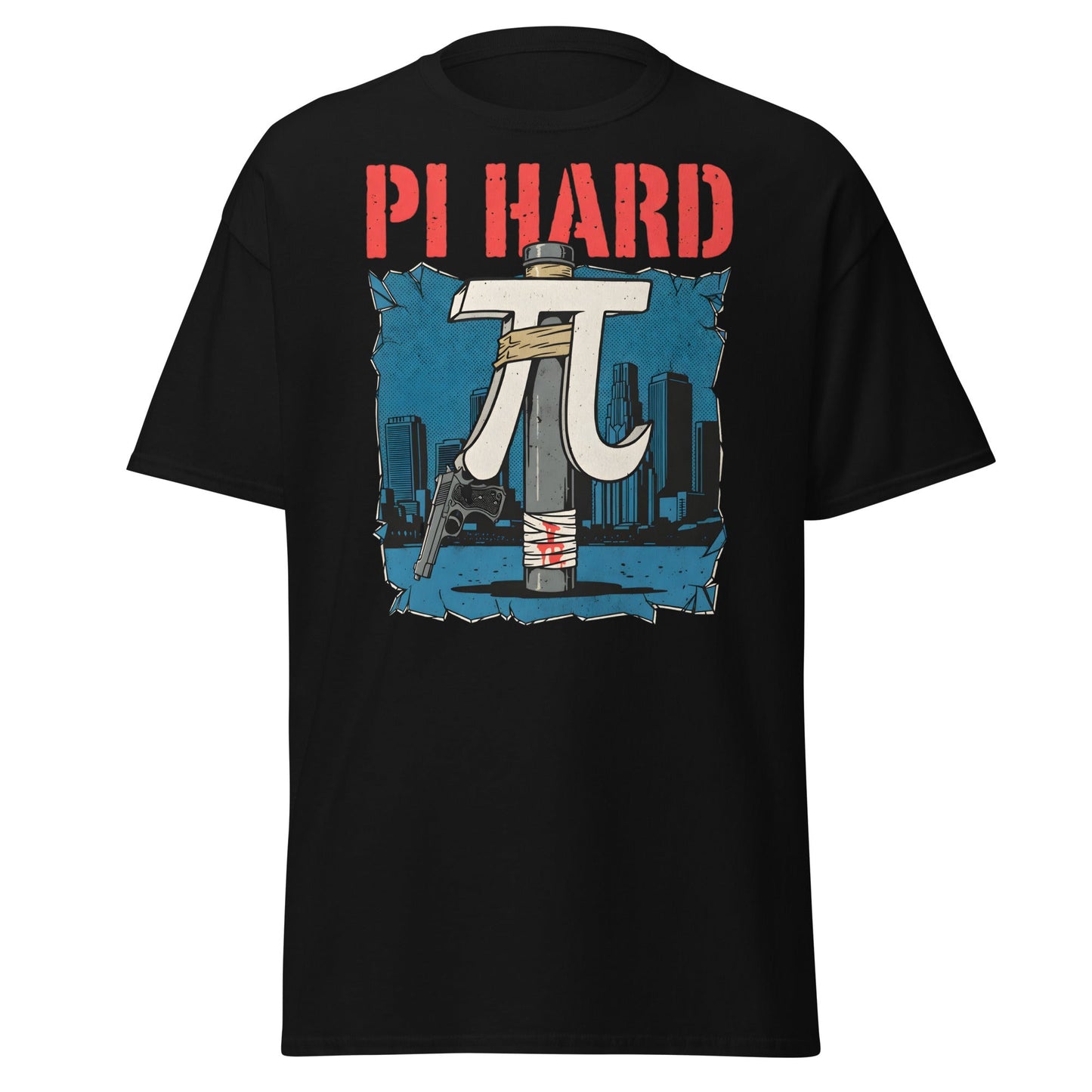 Pi Hard T-Shirt - Funny Math Die Hard Parody Tee - Black - T-Shirts Online