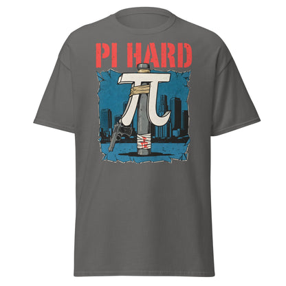 Pi Hard T-Shirt - Funny Math Die Hard Parody Tee - Charcoal - T-Shirts Online