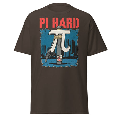 Pi Hard T-Shirt - Funny Math Die Hard Parody Tee - Dark Chocolate - T-Shirts Online